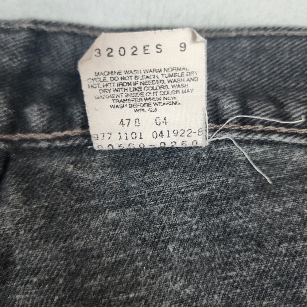 Vintage Levis 560 Loose Fit Jeans Mens Size 34x30 Black Baggy Tapered Denim Y2K - Picture 5 of 12